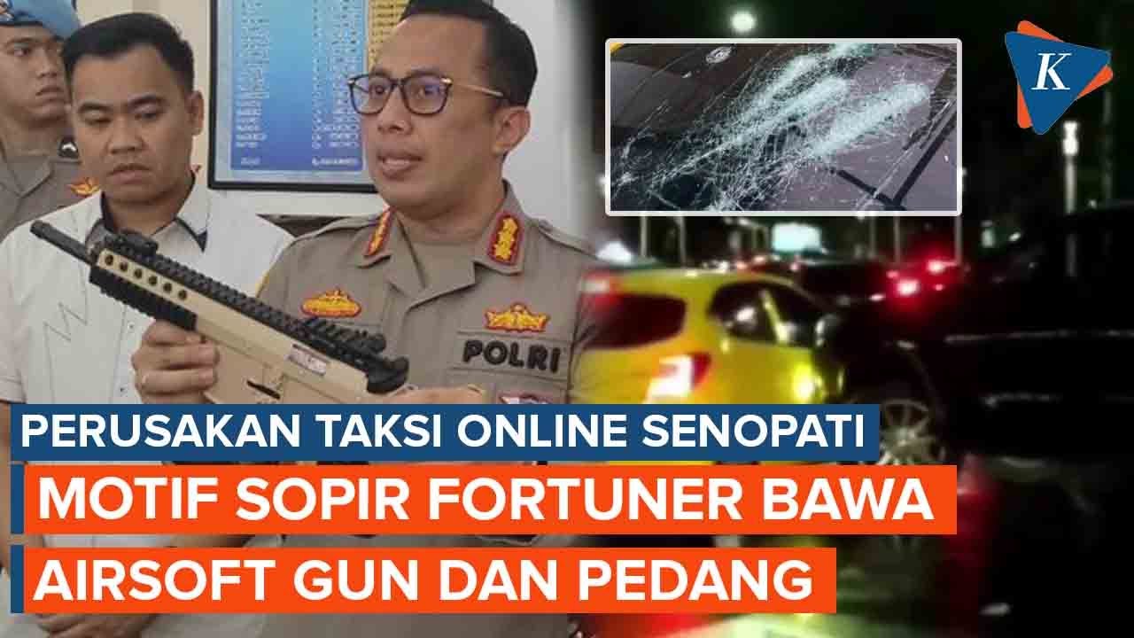 Apa Motif Sopir Fortuner Bawa Airsoft Gun dan Pedang di Mobilnya?