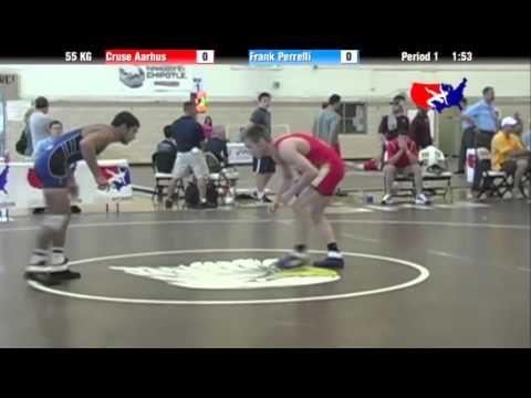 2012 Univ. WTT: 55 KG - Cruse Aarhus (Panther WC) vs. Frank Perrelli (NYAC)