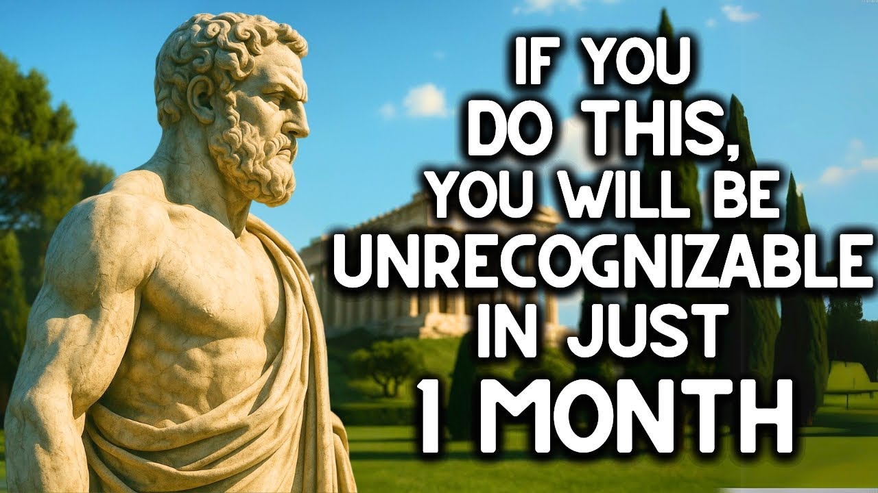 YOU WILL BE UNRECOGNIZABLE in just 1 MONTH IF YOU DO THIS | STOICISM