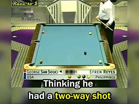 World 9 Ball Pool - Efren Reyes VS George SanSouci - He received a wrong invitation! The Magician
