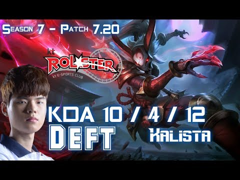 KT Deft KALISTA vs XAYAH ADC - Patch 7.20 KR Ranked