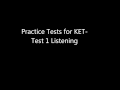 KET exam- listening practice 1 