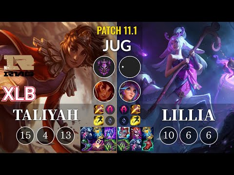 RNG XLB Taliyah vs Lillia Jungle - KR Patch 11.1