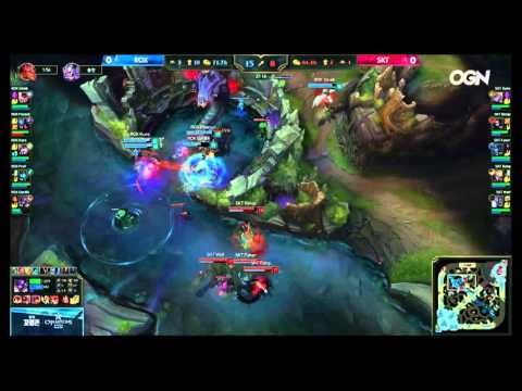 SKT vs Rox Tigers Amazing Teamfight