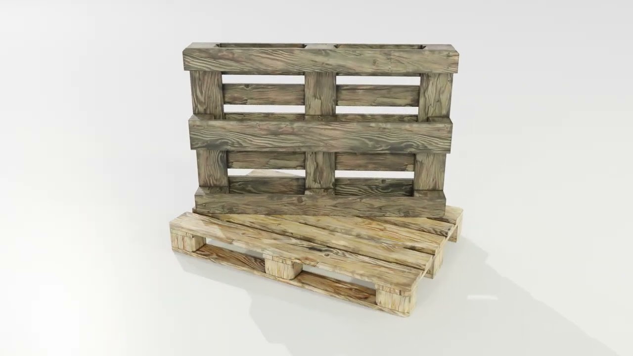 Palets de madera Modelo 3D