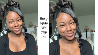 Clip In Updo Hairstyle
