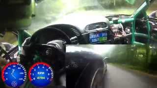 preview picture of video 'Burke I hillclimb 2014 - Corvette spin - Frog Racing'