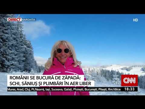 Distracție pe zăpadă și aer curat: Cum se bucură românii de ninsoare