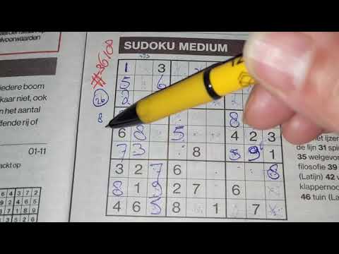 Hey Publisher, show me a Sudoku puzzle! (#3618) Medium Sudoku puzzle. 11-01-2021