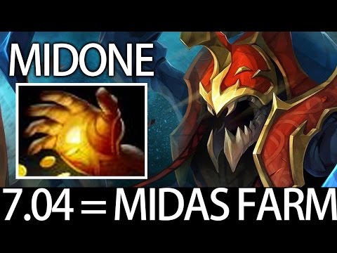 7.04 META = Midas Farm MidOne Nyx Assassin Gameplay Top MMR Player