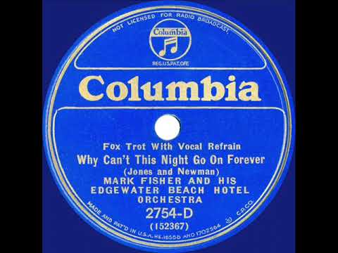 1933 Mark Fisher - Why Can't This Night Go On Forever (Mark Fisher, vocal)