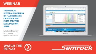 Spectral Modeling of Fluorescence Crosstalk & Filter Spectral Edge Position Jitter with SearchLight