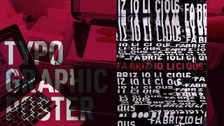 Creating an Abstract Typography Poster with Scanner Glitching | Daily Creativity Challenge Vlog#10