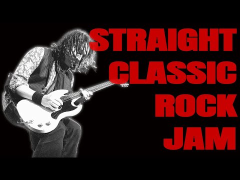 Straight Classic Rock Jam | Guitar Backing Track (E Minor - 71 BPM)