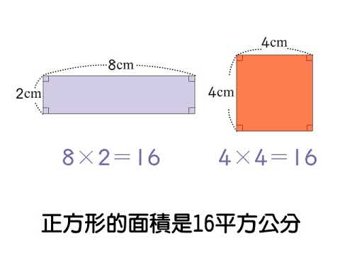 例題 比較長方形和正方形的面積 四下 第六單元周長和面積 均一教育平台