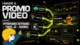 ภาพปก: I Made a Promo Video Using Hyperframes Keyframes + Three.js + Hermes