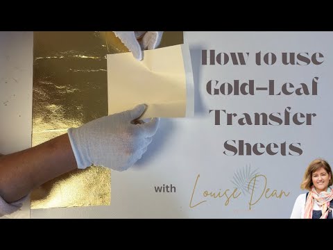 Gold-Leaf Tutorial - how to use Transfer Sheets and Varnishing tips