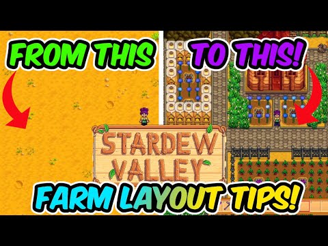 TIPS ON DESIGNING YOUR FARM LAYOUT! | Stardew Valley Tip
