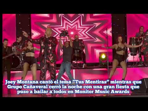 Joey Montana y Grupo Cañaveral cerraron la noche de Monitor Music Awards en Guatemala