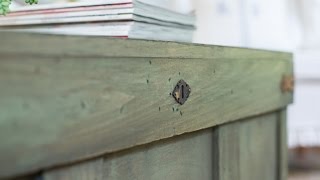 step-by-step rustic paint technique | Pottery Barn Hack