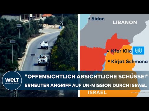 KRIEG IN NAHOST: "Offensichtlich absichtliche Schüsse!" Erneuter Angriff auf UN-Mission durch Israel