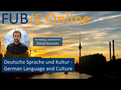 Vorstellung Deutsche Sprache und Kultur/Língua e Cultura Alemã I Série de Palestras Digitais FUBiS