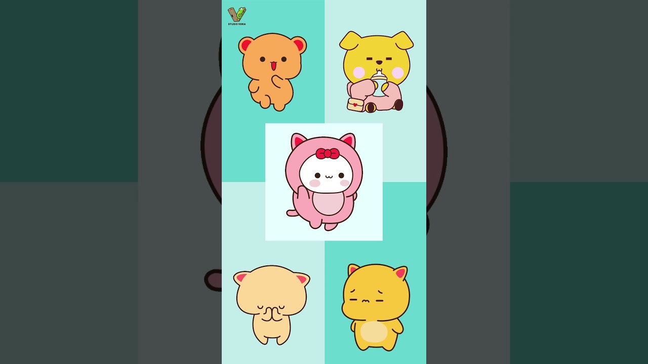 Cute gifs loop character for your giphy instagram stories animated stickers  |  Studio Venia
