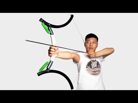 How to make a bow and arrow with bicycle wheels