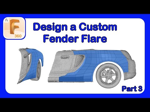 Design a Fender Flare in Fusion 360 - Designing an Over Fender - Part 1 #Fusion360 #CarDesign