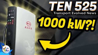 TEN Transport Evolved News Episode 525 - 1,000 kW Fast Charging For CARS?!?