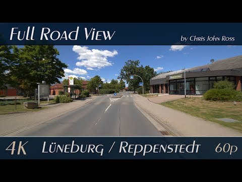 Lüneburg/Reppenstedt, Germany: Vor dem Neuen Tore, Lüneburger Landstraße, Dachtmisser Straße - 4K
