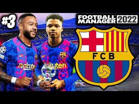 CHAMPIONS LEAGUE DRAW! | FM22 Rebuilding FC Barcelona #3 | Football Manager 2022 Rebuild