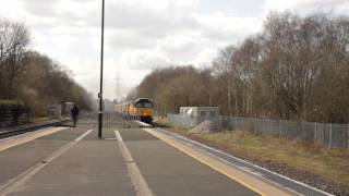 preview picture of video '(HD) Colas Rail 47727 Rebecca Opens Wide up at Water Orton with 6E07 Boston steel'