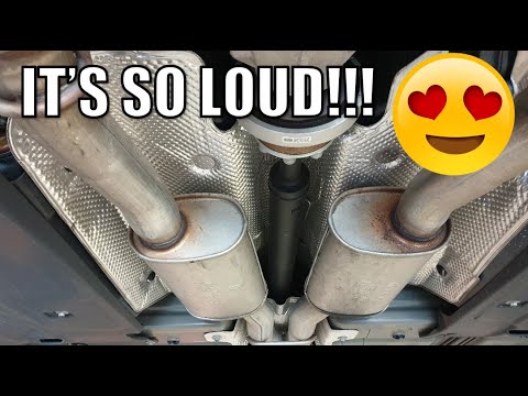 DODGE CHALLENGER DYNOMAX 24250 RACE BULLET MUFFLER MOD - IS IT BETTER THAN A MUFFLER DELETE???