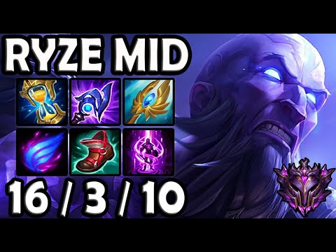 Ryze vs Lucian [ MID ] Lol Korea Master Patch 10.25 ✅