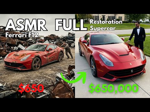 Thumbnail for ASMR Restoration! Full Restoration of Ferrari F12 Berlinetta from Disrepair to Looking New (VEO 3.1) by Berlinetta