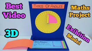 #maths working model#maths project working model#maths model#types of angles#maths exhibition model👍