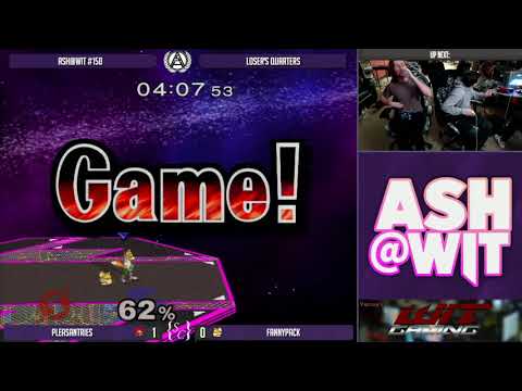 Pleasantries (Samus) vs FannyPack (Fox) - ASH@WIT #150 Melee Loser's Quarters
