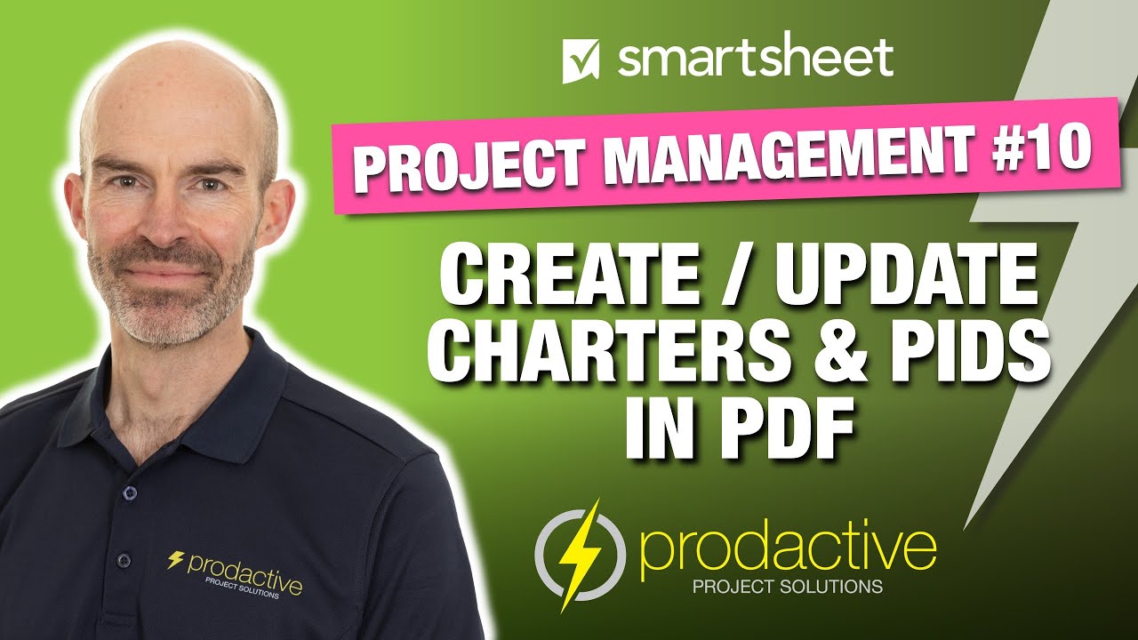 Smartsheet demo to create and update project charters and PIDs in PDF