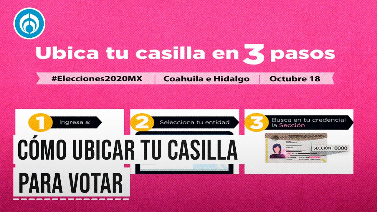 ¿No sabes dónde te toca votar? Así puedes ubicar tu casilla