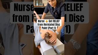 Nurse Gets RELIEF from Herniated Disc Pain ​⁠(Part 1)@DrRahim #shorts