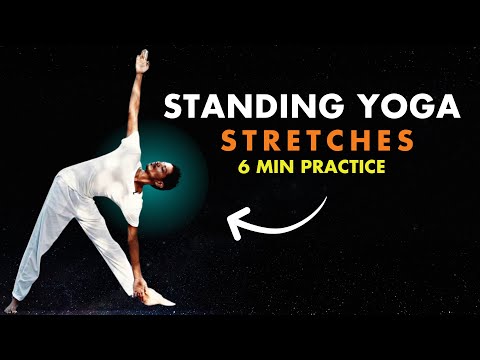 6 min Standing Morning Yoga Stretch | Morning Stretch Standing | YOGA WITH AMIT