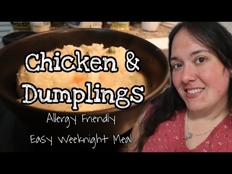 CHICKEN AND DUMPLINGS | Gluten and Dairy Free Easy Weeknight Meal | Great Way To Use Up Leftovers!