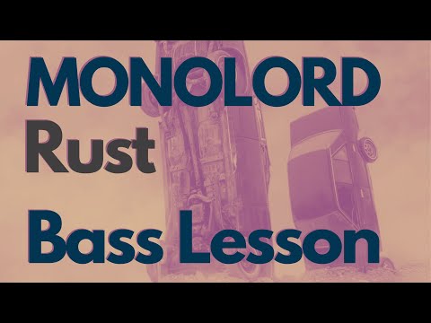 MONLORD - Rust (Stoner Doom Bass Lesson + TAB)