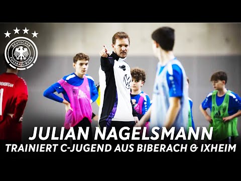 "Außer bei Spanien, da gibt's kein Handspiel" 😁 | Julian Nagelsmann trainiert C-Jugend
