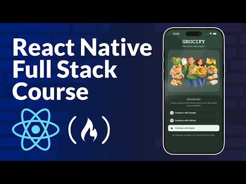 Video Thumbnail: React Native Full Stack Course – Clerk, Postgres, NativeWind