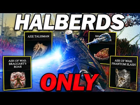 "Halberds are... SO UNDERRATED!" - Beating Elden Ring using ONLY HALBERDS!