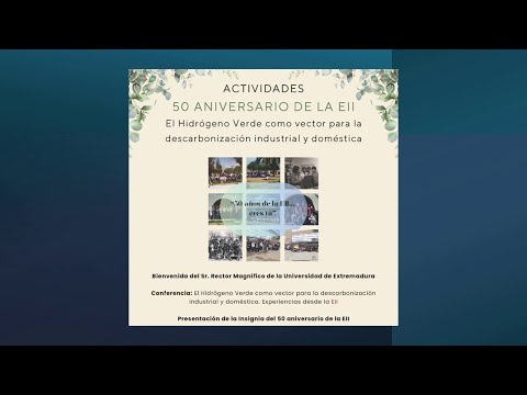 50 Aniversario El Hidrógeno Verde como vector para la descarbonización industrial y doméstica