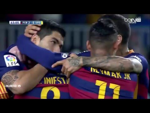 Barcelona vs Sporting Gijón 6-0 ● All Goals 2015/2016 | HD