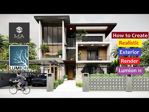 How To Create Realistic Exterior Render /Lumion 11 /Exterior Series 04